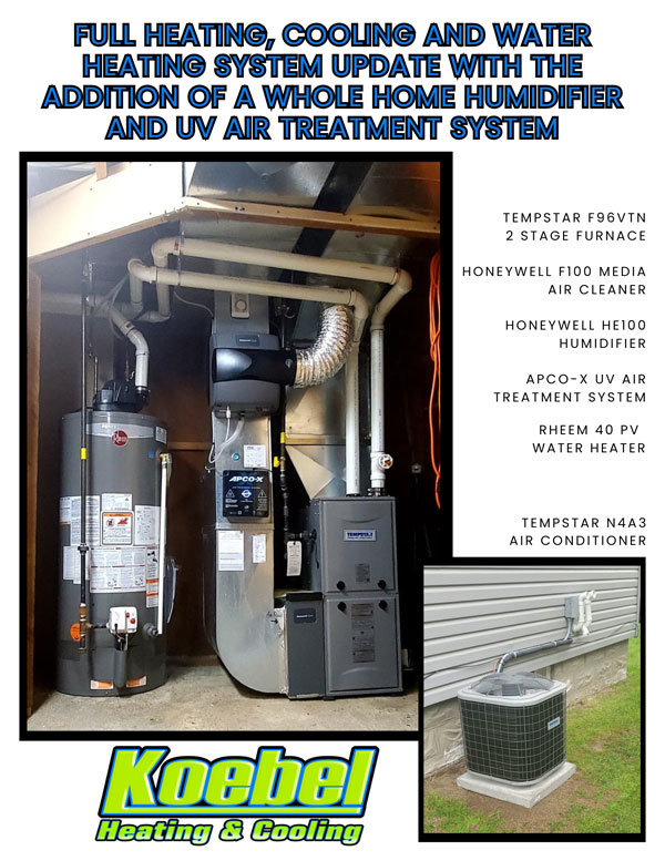 Full Heating, Cooling and Water Heater System